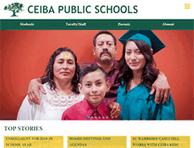 Tablet Screenshot of ceibaschools.org